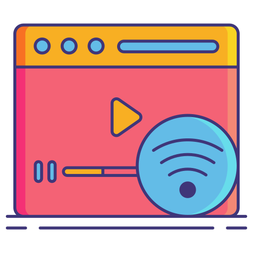 online-streaming Flaticons Lineal Color icon