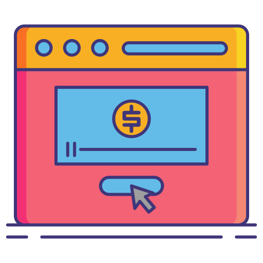 Online advertising Flaticons Lineal Color icon