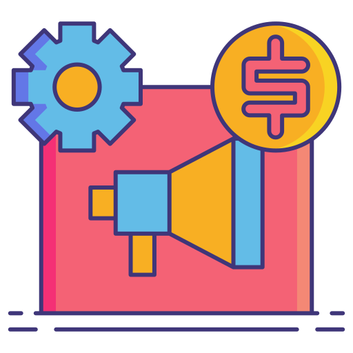 Advertising system Flaticons Lineal Color icon
