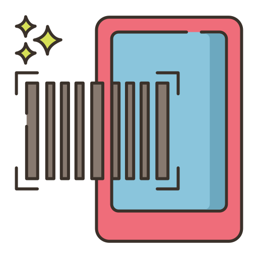 escaneo de código de barras Flaticons Lineal Color icono