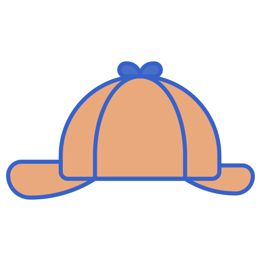 Детективная шляпа Flaticons Flat иконка