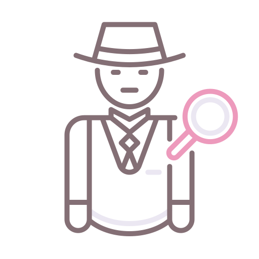 prive detective Flaticons Lineal Color icoon
