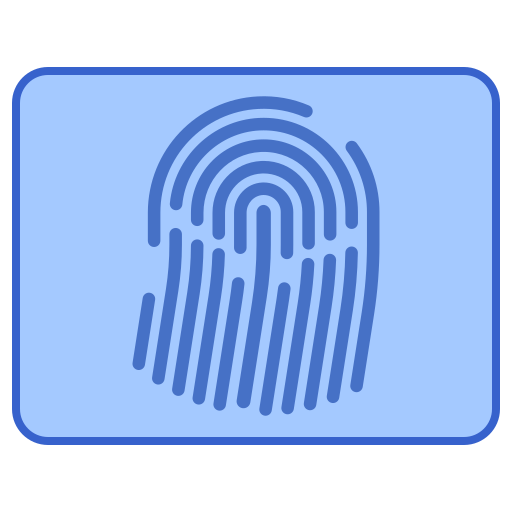 huella dactilar Flaticons Flat icono