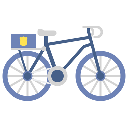 bicicletta Flaticons Flat icona