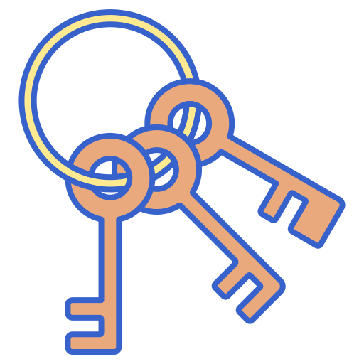 sleutels Flaticons Flat icoon