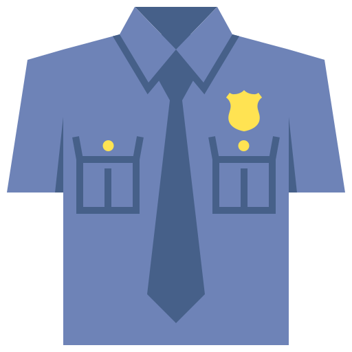 uniforme de police Flaticons Flat Icône