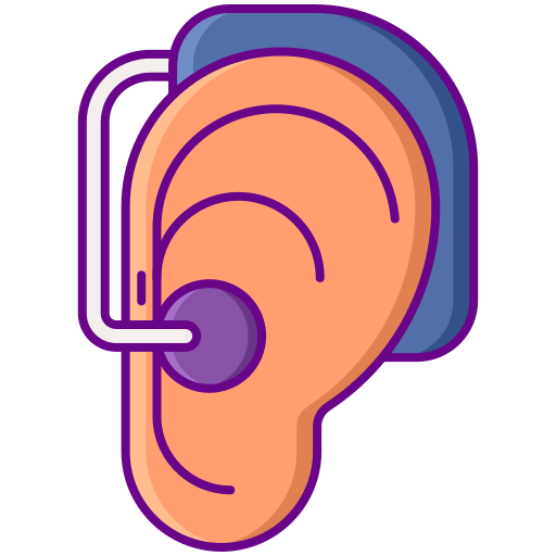 Hearing aid Flaticons Lineal Color icon