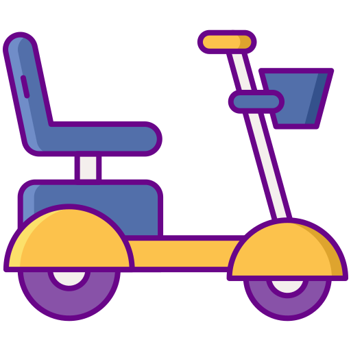 scooter Flaticons Lineal Color icoon