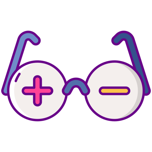 okulary Flaticons Lineal Color ikona