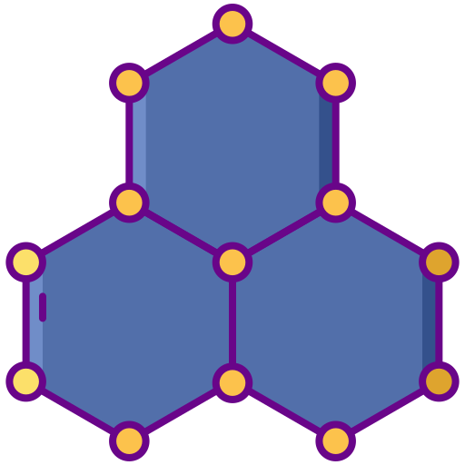 분자 Flaticons Lineal Color icon