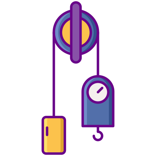 Pulley Flaticons Lineal Color icon