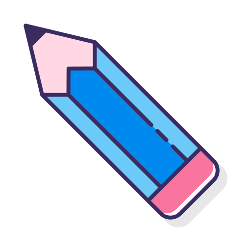 연필 Flaticons Lineal Color icon