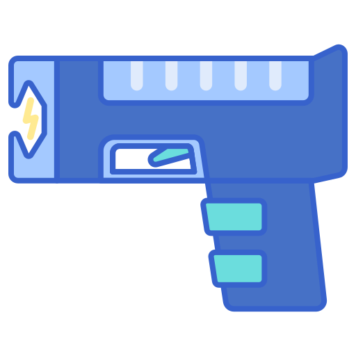 Электрошоковый пистолет Flaticons Flat иконка