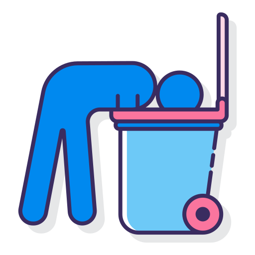 Dumpster Flaticons Lineal Color icon