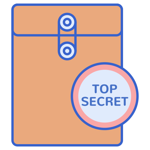 Секретный файл Flaticons Flat иконка