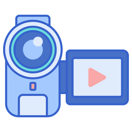 videocamera Flaticons Flat icoon