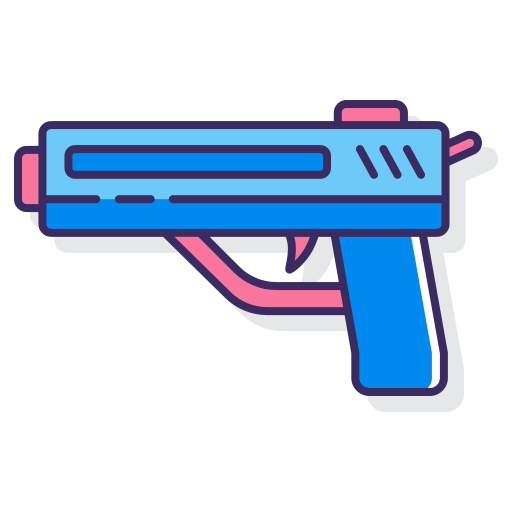 pistola Flaticons Lineal Color icona