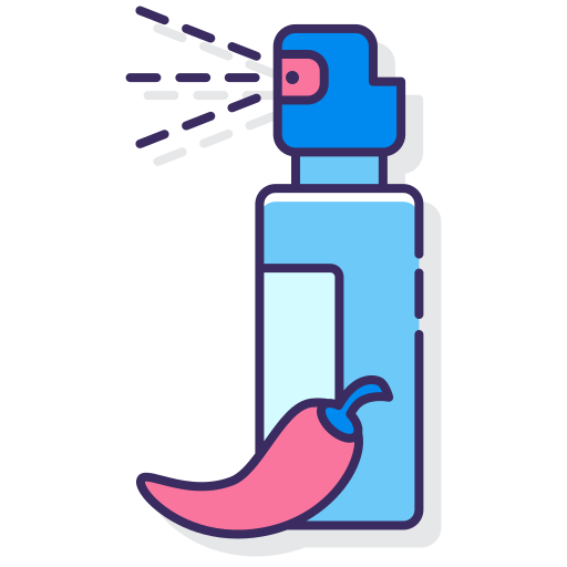 Pepper spray Flaticons Lineal Color icon