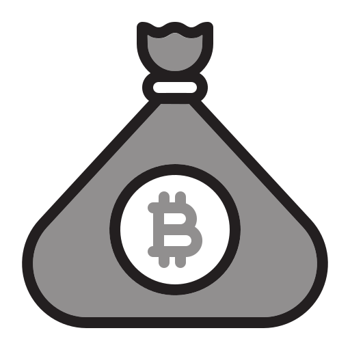 Bitcoin bag Generic Grey icon