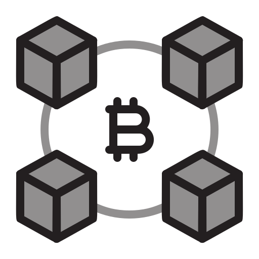 blockchain Generic Grey icoon
