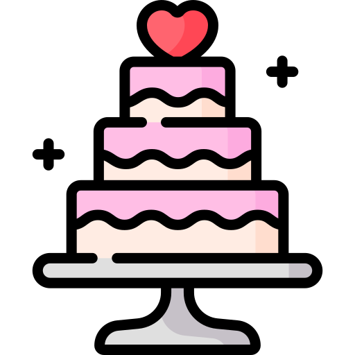 bolo de casamento Special Lineal color Ícone
