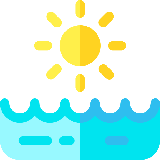海水 Basic Rounded Flat icon