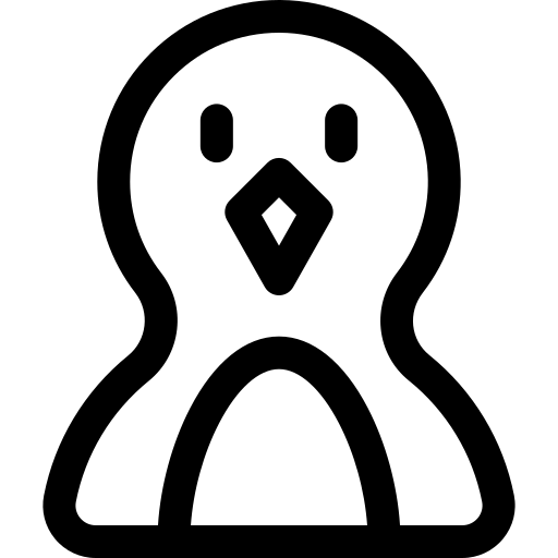 manchot Basic Rounded Lineal Icône