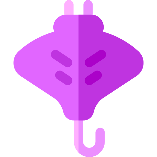 Manta ray Basic Rounded Flat icon