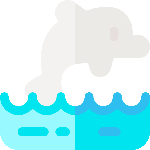 Дельфин Basic Rounded Flat иконка