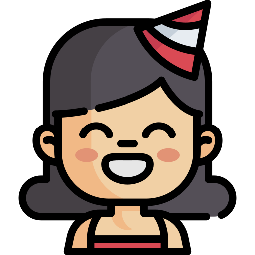 Birthday girl Special Lineal color icon