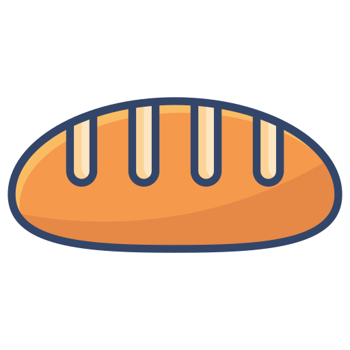 Bread Generic Outline Color icon