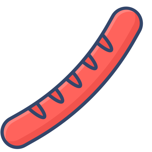 Sausage Generic Outline Color icon