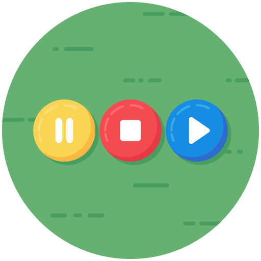 media player Generic Circular icona