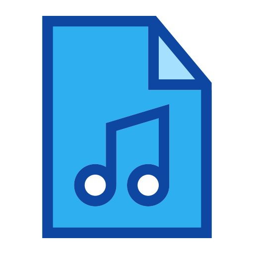 音声ファイル Generic Outline Color icon