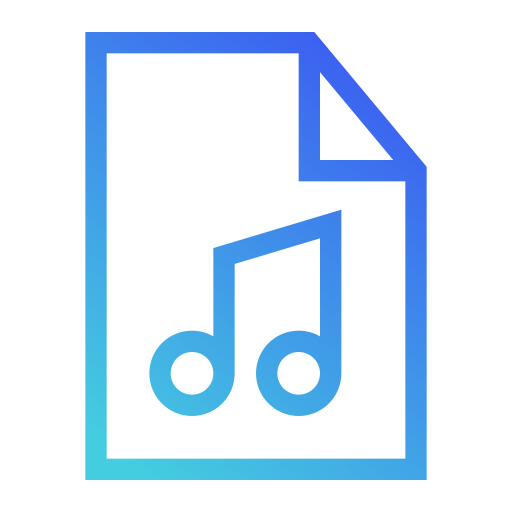 archivo de audio Generic Gradient icono