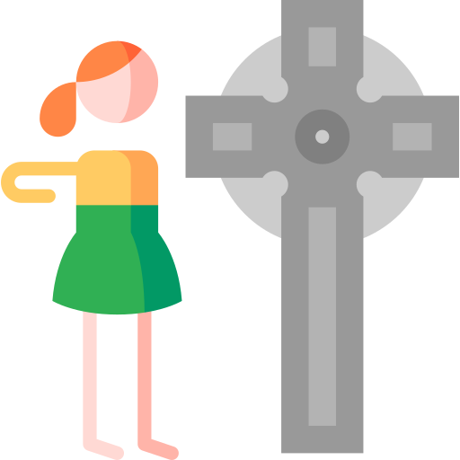 croix celtique Puppet Characters Flat Icône