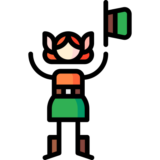 Leprechaun Puppet Characters Lineal Color icon