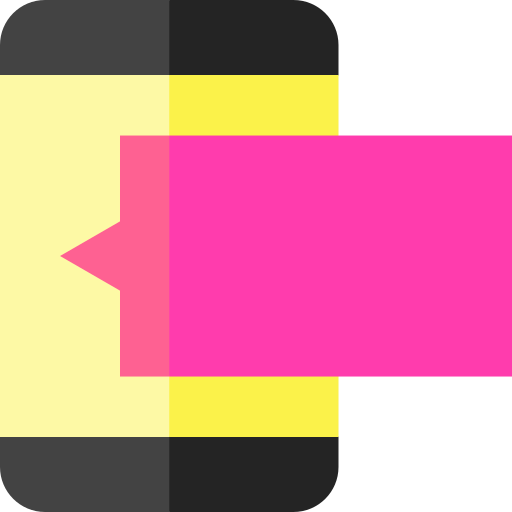 smartphone Basic Straight Flat icono