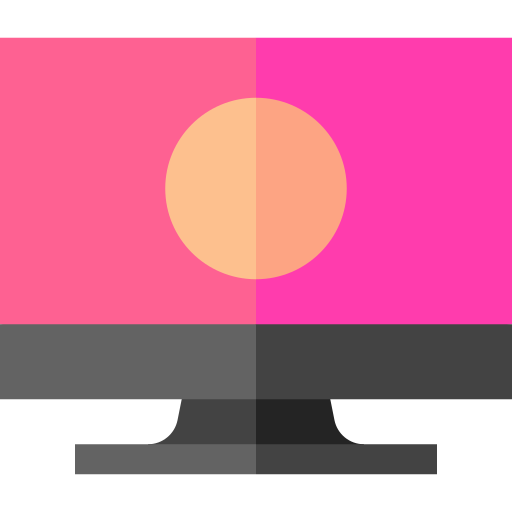 video conferencia Basic Straight Flat icono