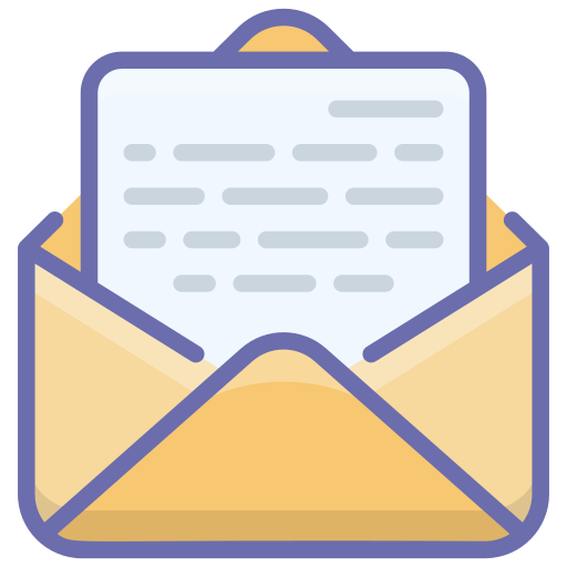 Open message Generic Outline Color icon