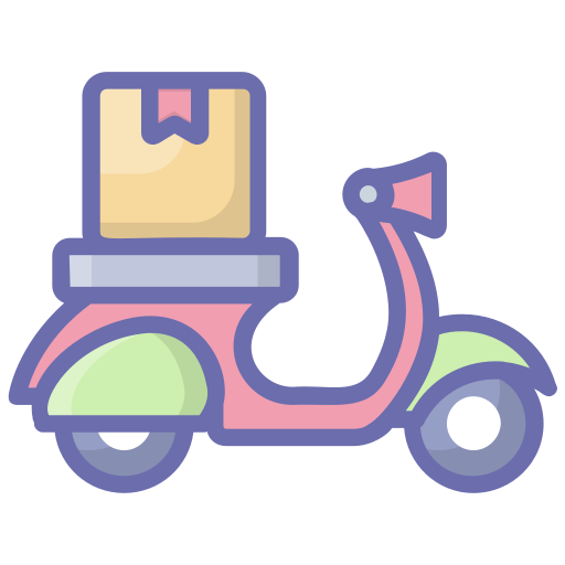 vélo de livraison Generic Outline Color Icône