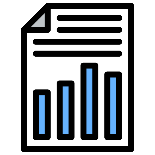 Business chart Flatart Icons Lineal Color icon