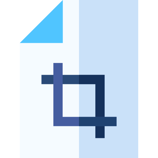 Crop Basic Straight Flat icon