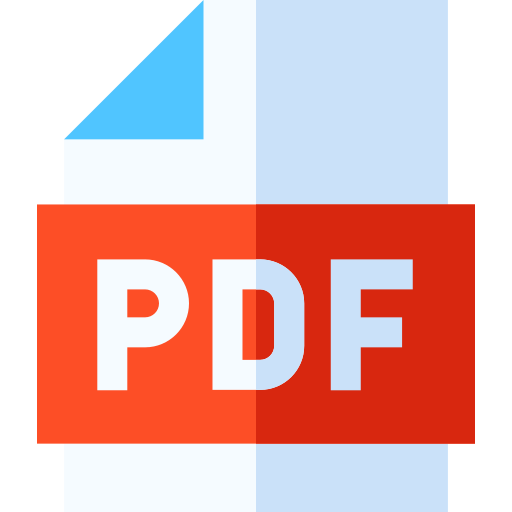 pdf Basic Straight Flat Icône