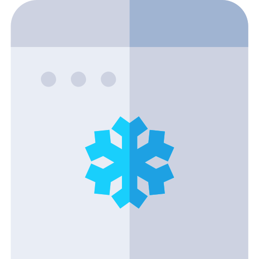 congelador Basic Straight Flat Ícone