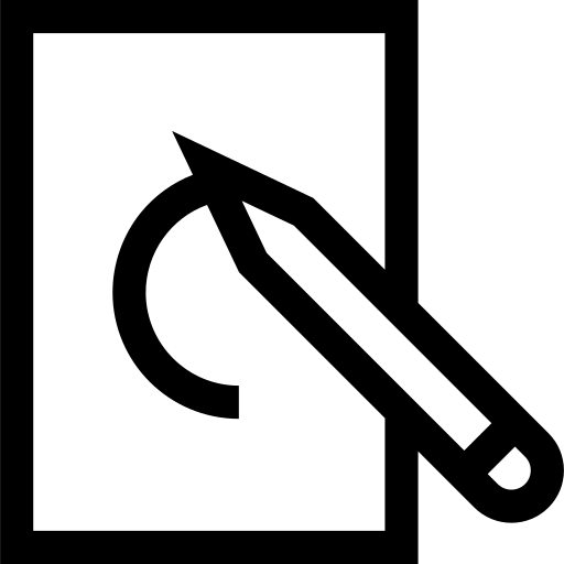 rysunek Basic Straight Lineal ikona