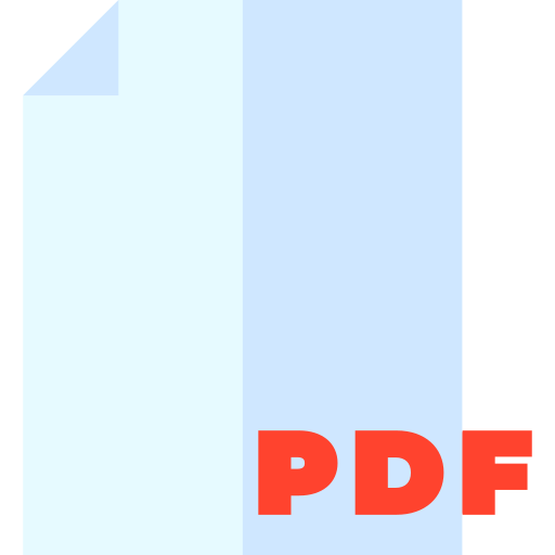pdf Basic Straight Flat Ícone