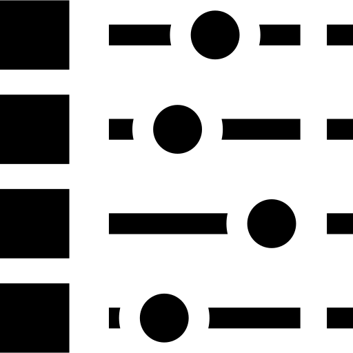 configuration Basic Straight Filled Icône