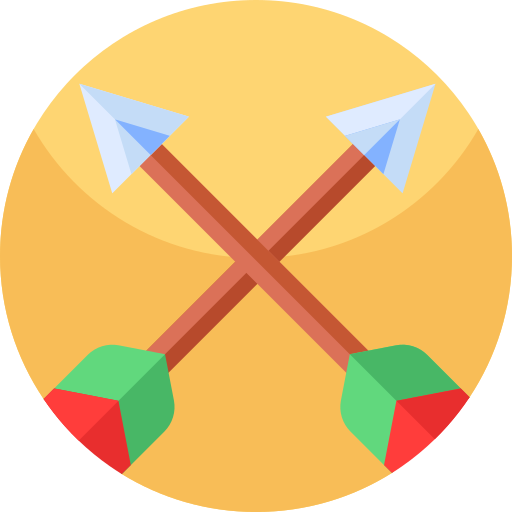 flechas Geometric Flat Circular Flat icono