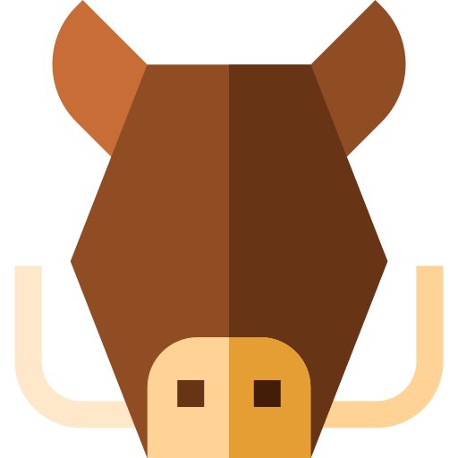 Hog Basic Straight Flat icon